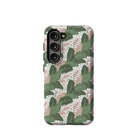 Laying in the Shade | Tropical Leaves Floral Samsung Case Tough for Galaxy S23 Ultra