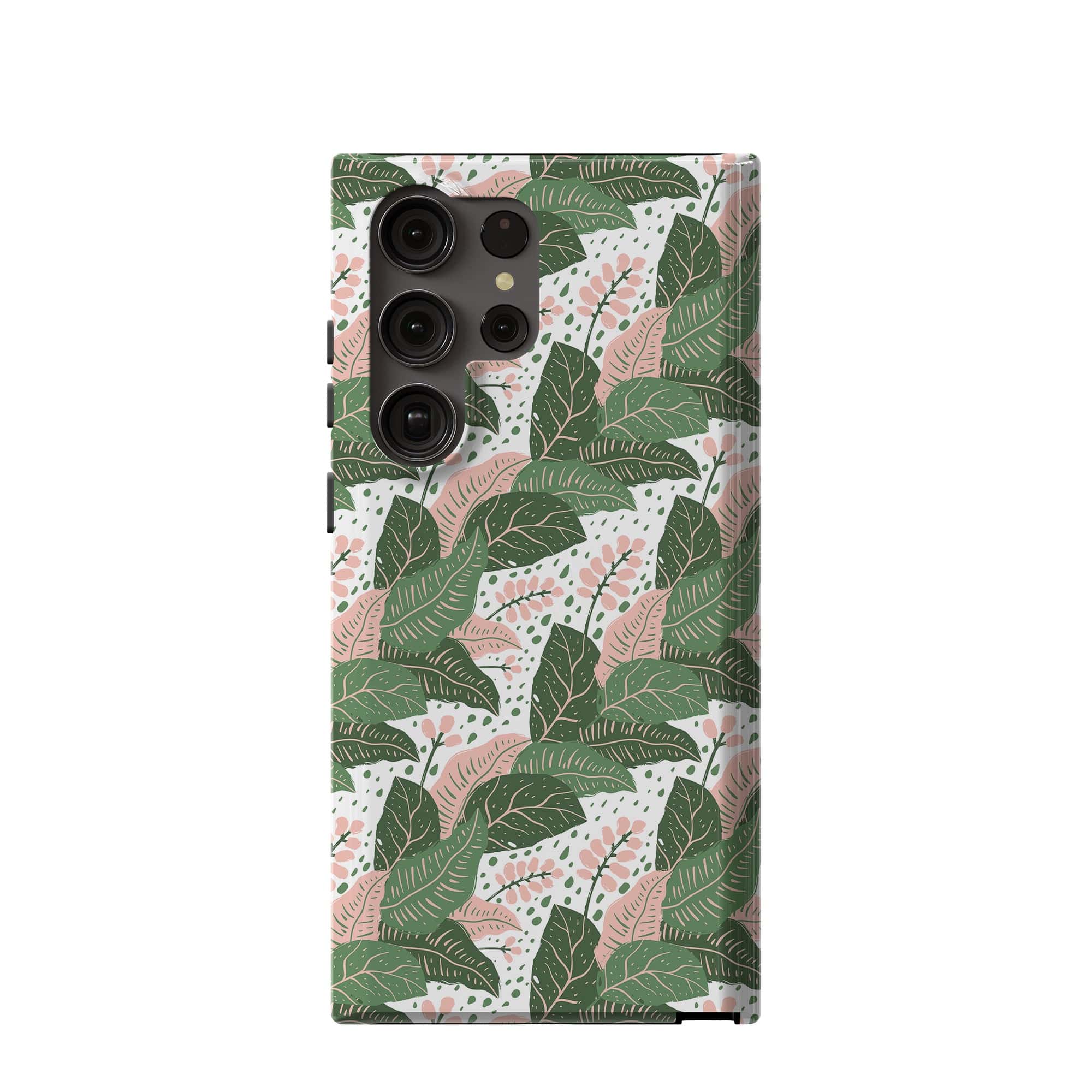 Laying in the Shade | Tropical Leaves Floral Samsung Case Tough for Galaxy S23