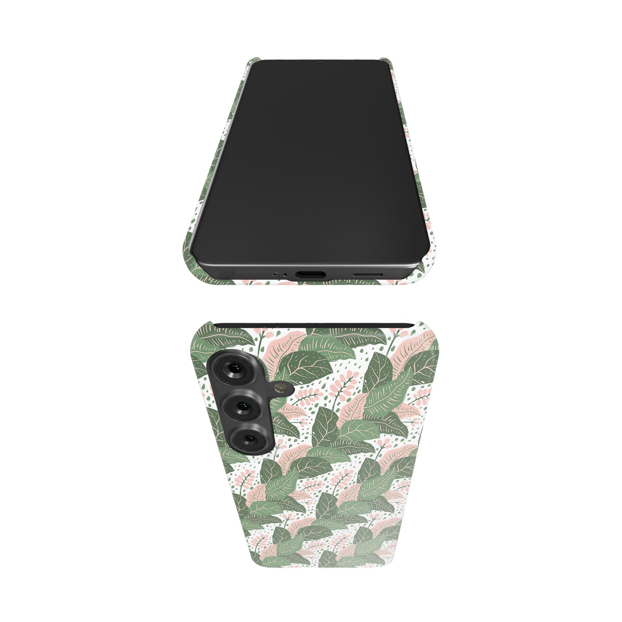 Laying in the Shade | Tropical Leaves Floral Samsung Case Slim for Galaxy S24 Plus