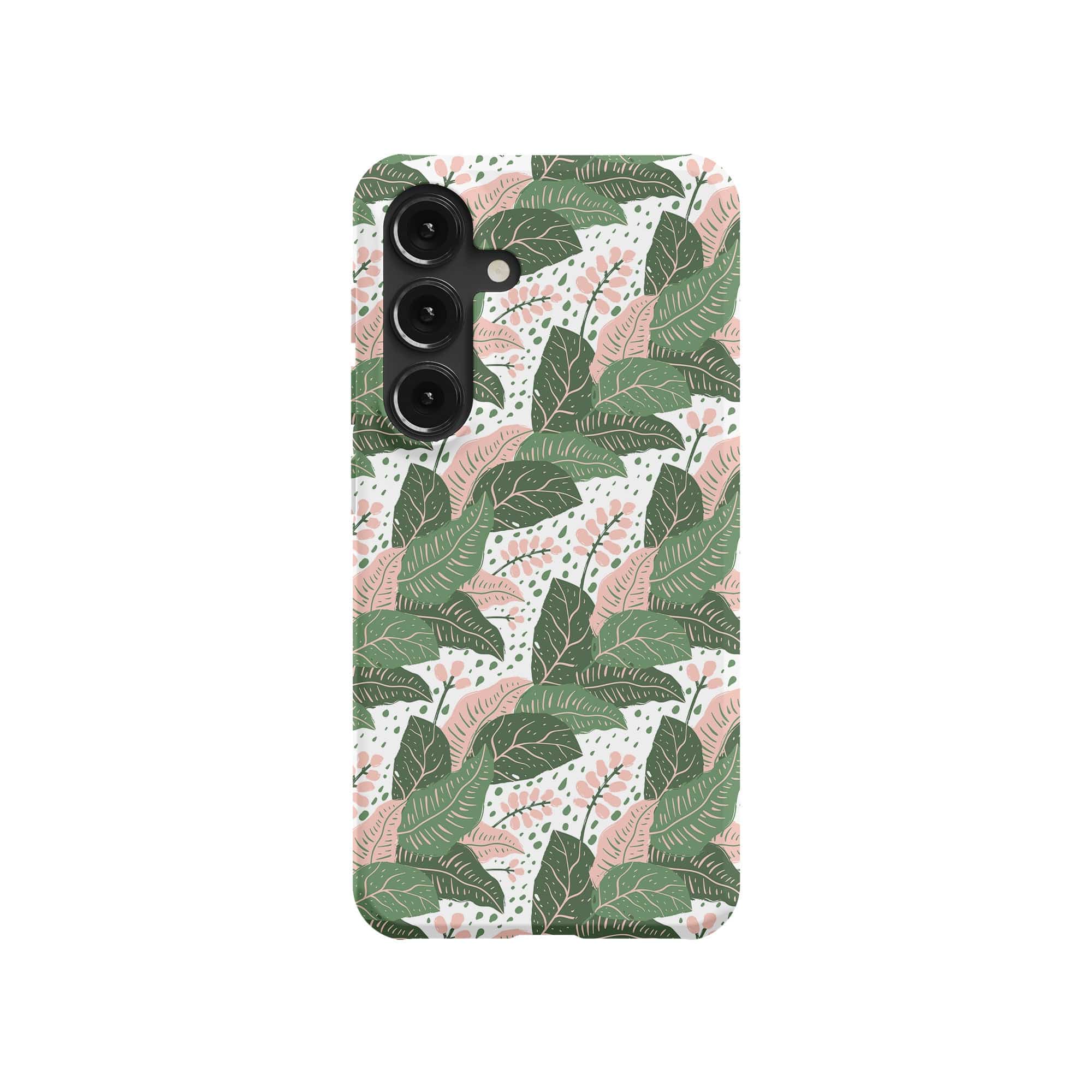 Laying in the Shade | Tropical Leaves Floral Samsung Case Slim for Galaxy S24