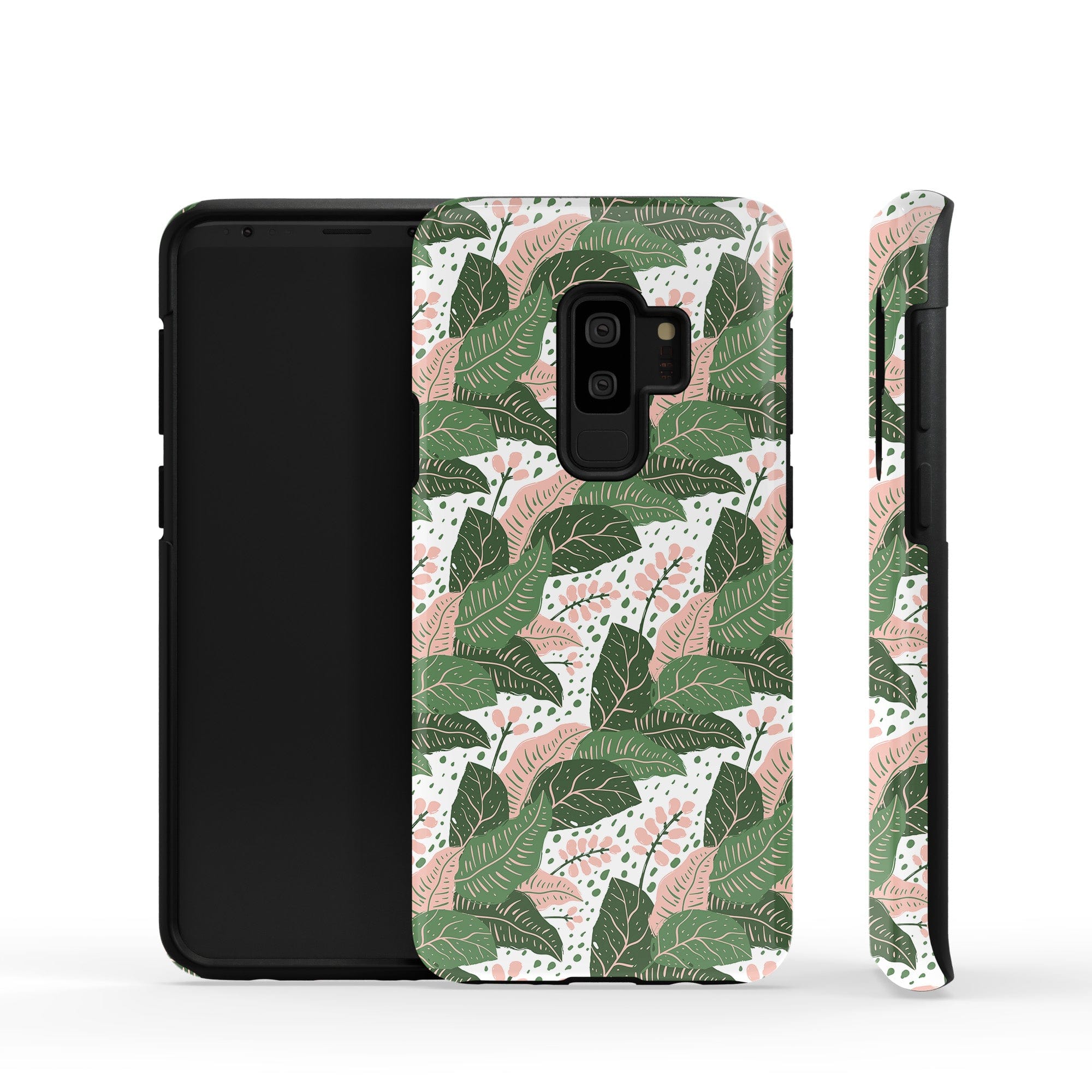 Laying in the Shade | Tropical Leaves Floral Samsung Case Tough for Galaxy S9 Plus 