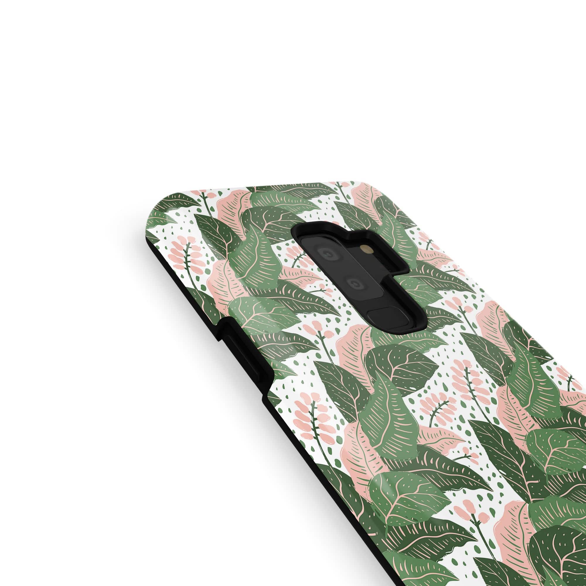 Laying in the Shade | Tropical Leaves Floral Samsung Case Tough for Galaxy S9 Plus 