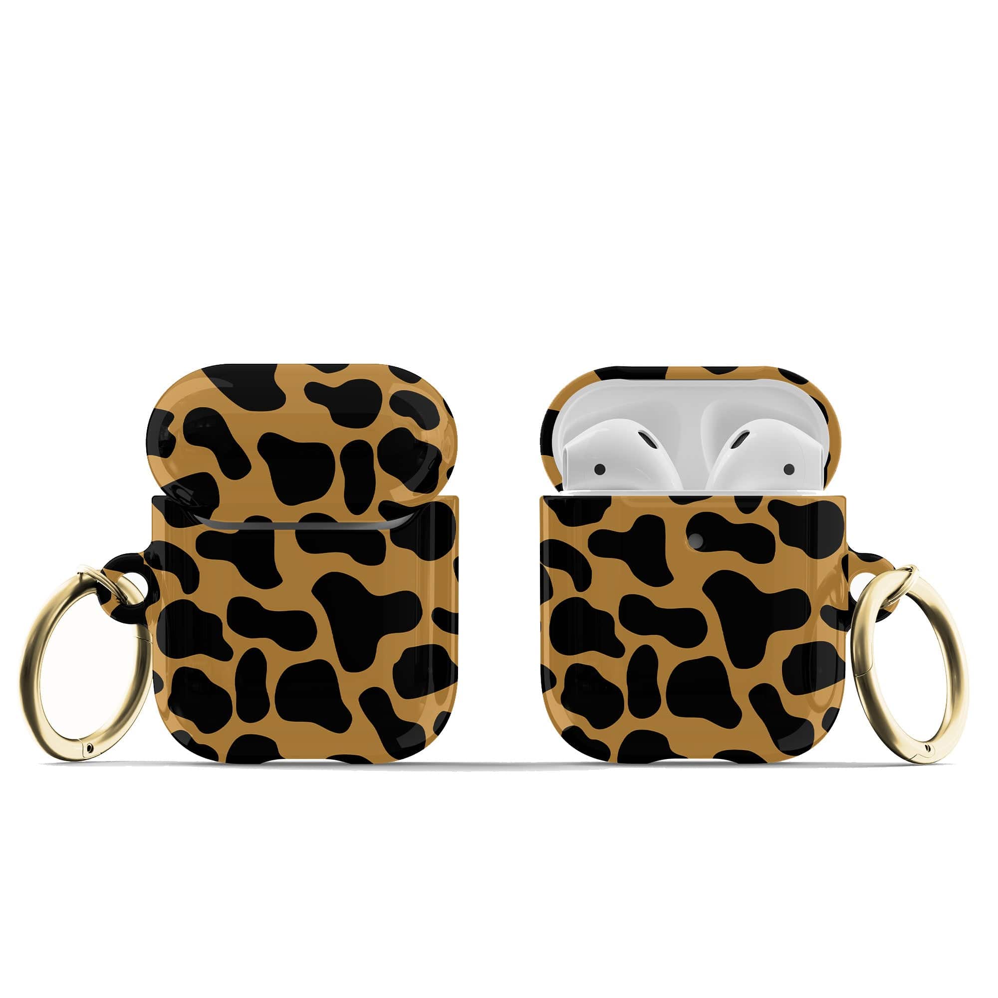 Long Reach | Giraffe Print Apple AirPods Case for AirPods 1&2 Gold