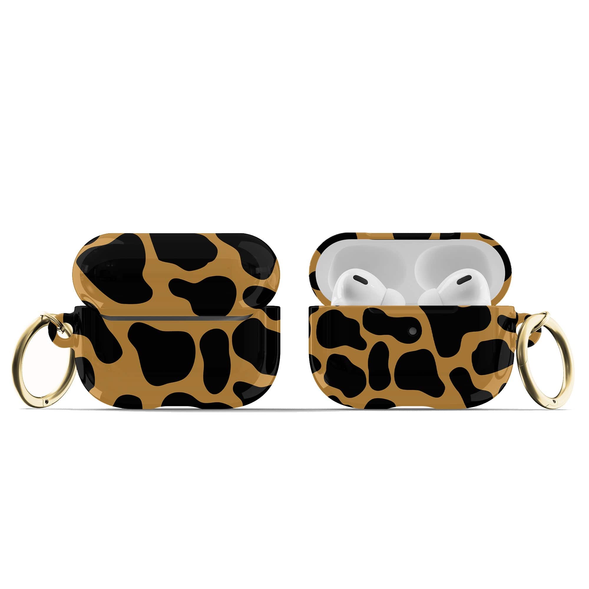 Long Reach | Giraffe Print Apple AirPods Case for AirPods 3 & AirPods Pro 1&2 Gold