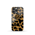 Long Reach | Giraffe Print Foldable Phone Grip in Black