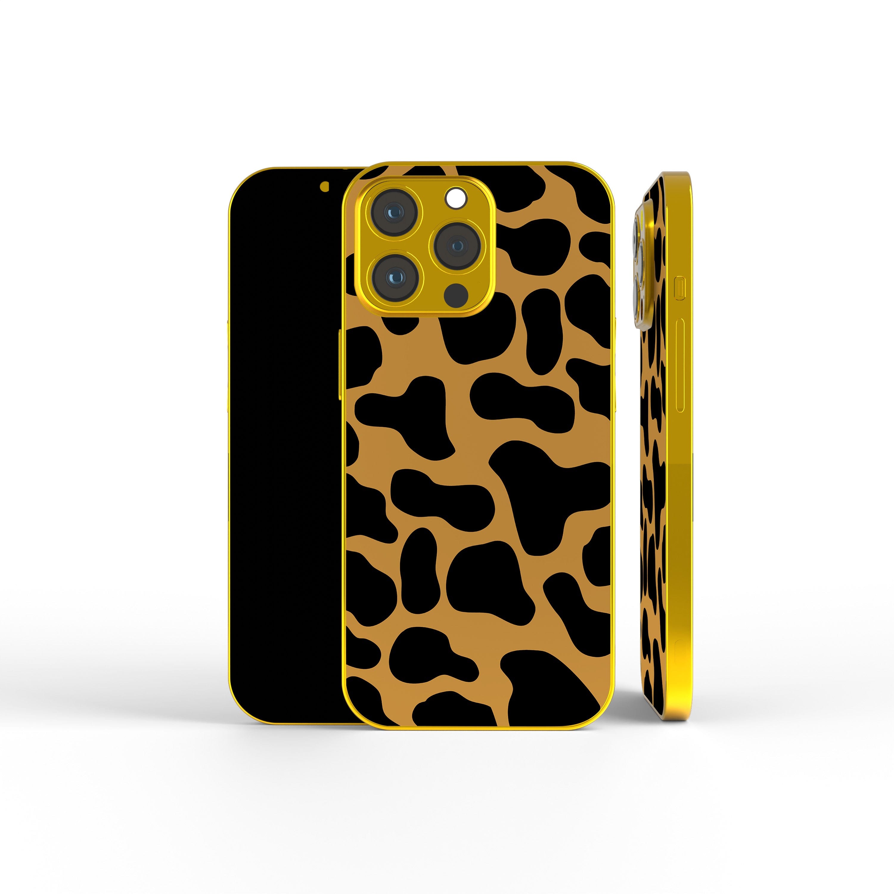 Long Reach | Giraffe Print Precious Metals Case in Gold