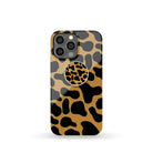 Long Reach | Giraffe Print Foldable Phone Grip in White