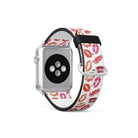 Love Note | Lip Print Apple Watch Band for 38/40/41 mm Watch in Silver