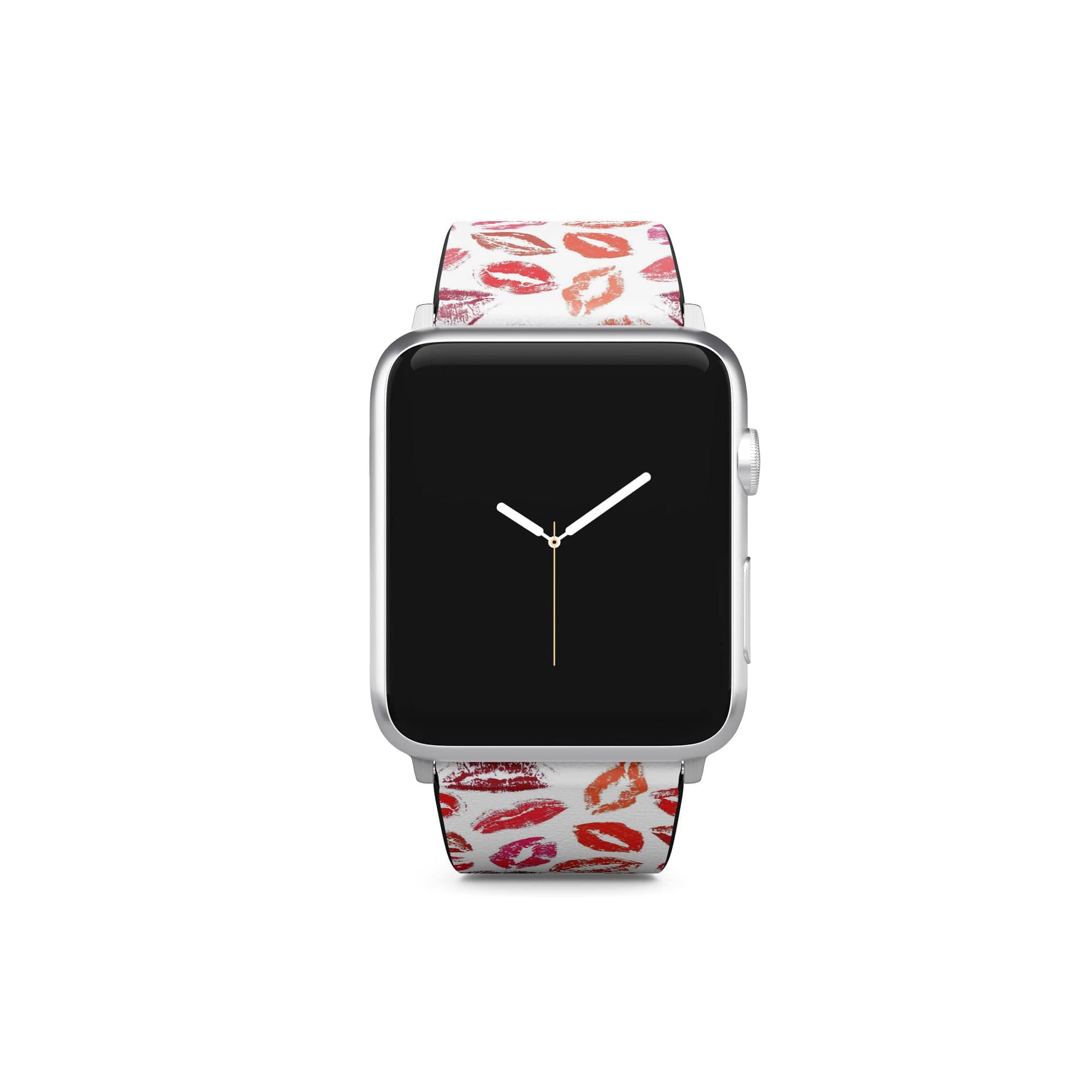 Love Note | Lip Print Apple Watch Band for 38/40/41 mm Watch in Silver