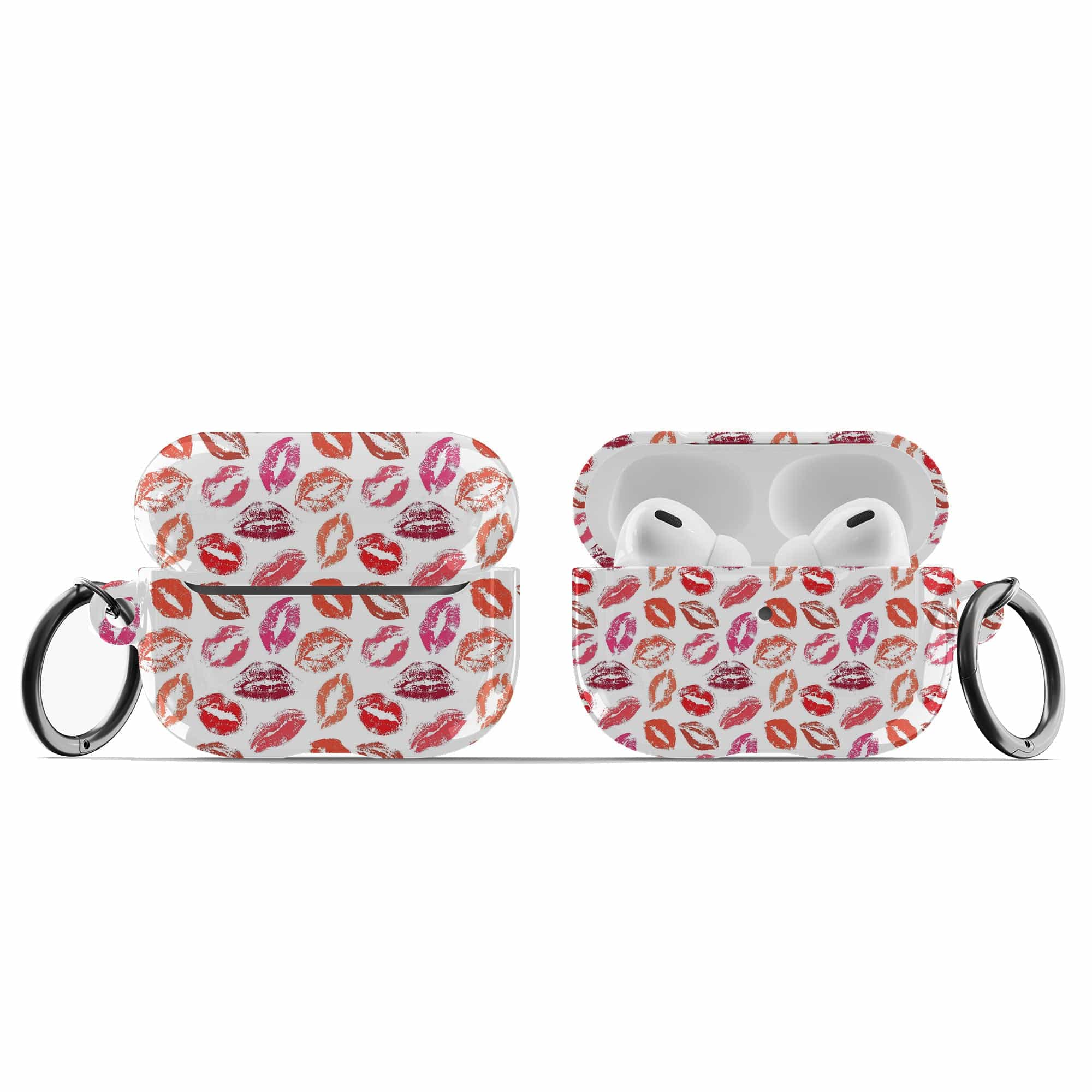 Love Note | Lip Print Apple AirPods Case for AirPods 3 & AirPods Pro 1&2 Black