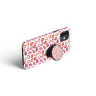 Love Note | Lip Print Foldable Phone Grip in Black