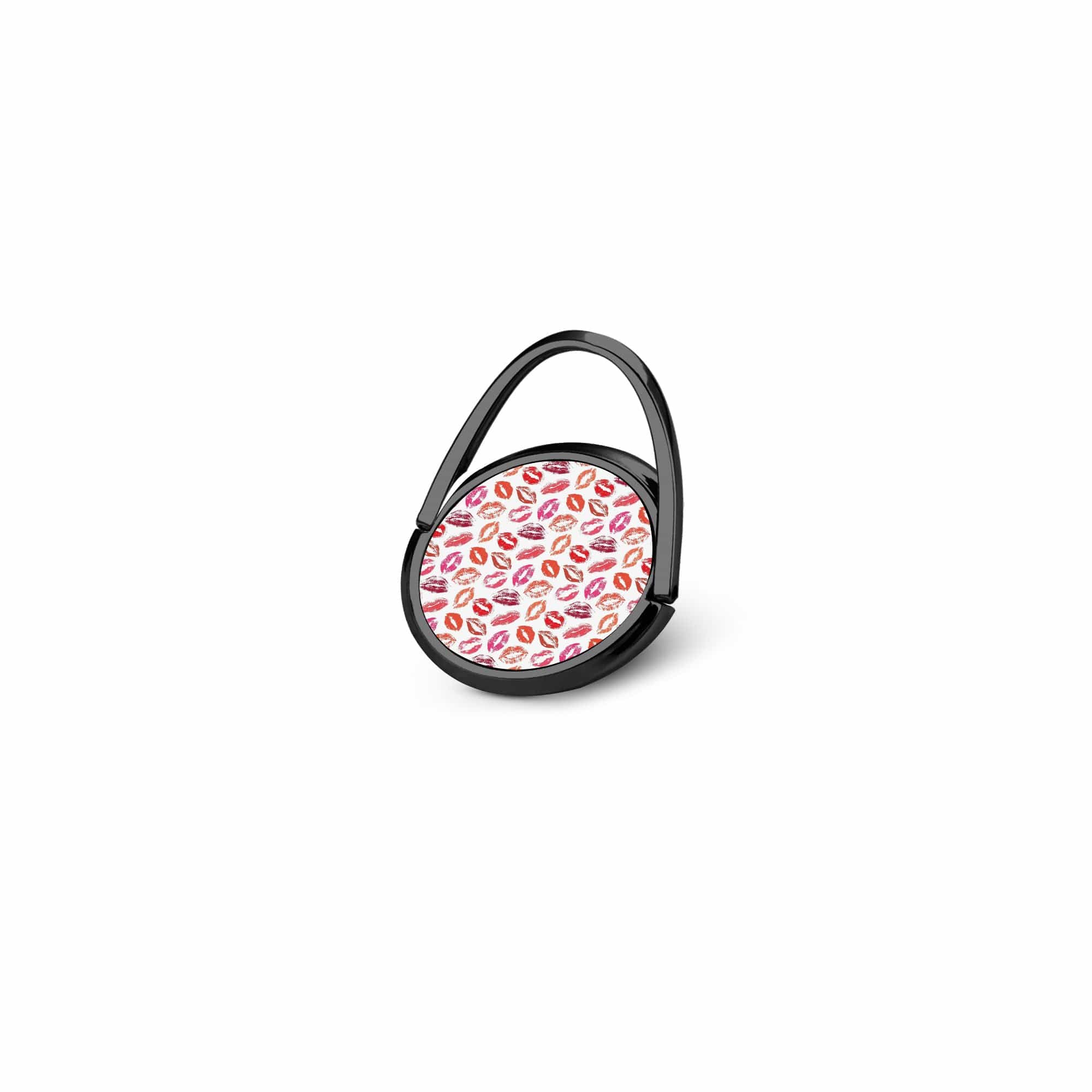 Love Note | Lip Print Ring Holder in Black