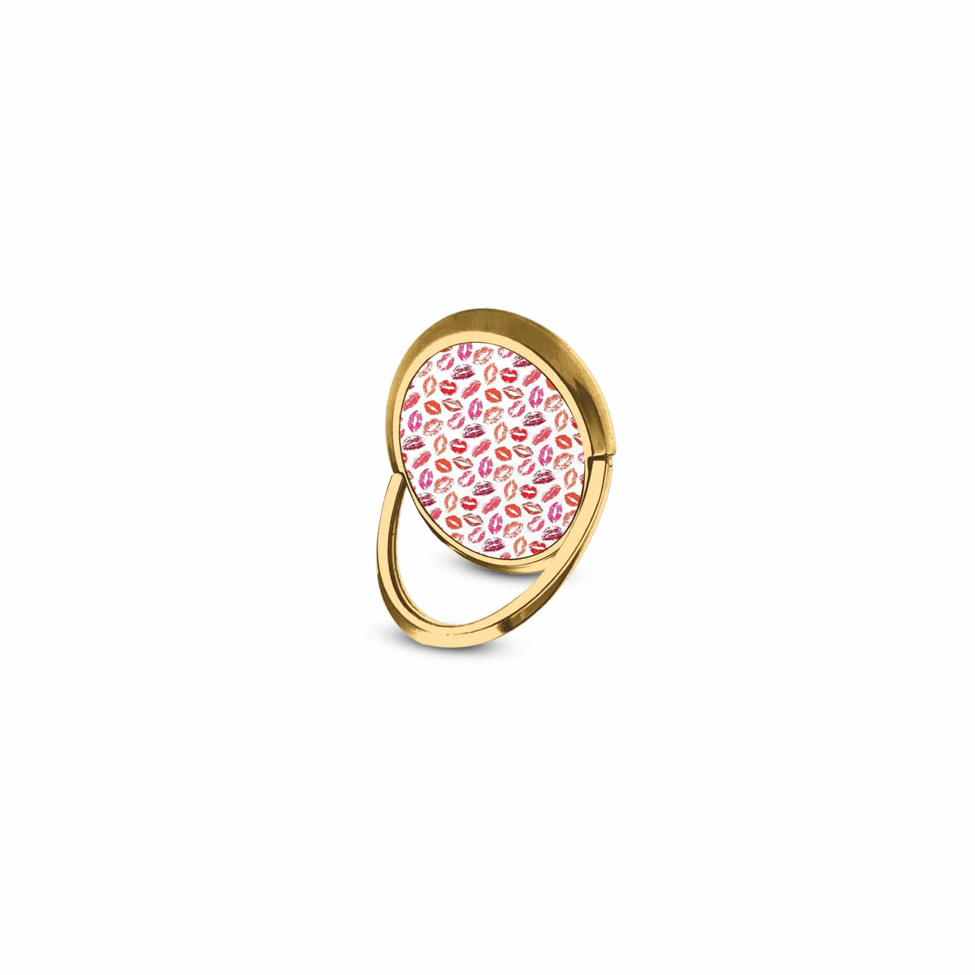 Love Note | Lip Print Ring Holder in Gold