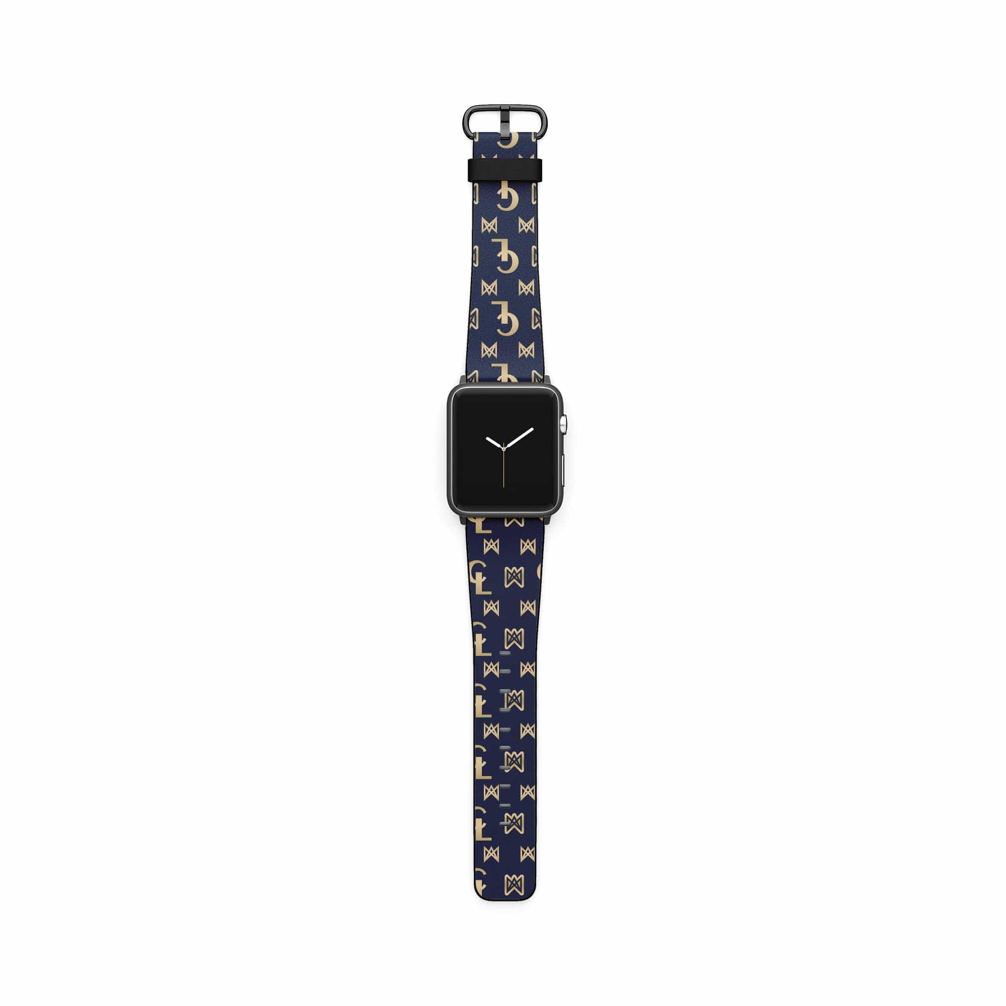 Luscious Luxury | Luxury Pattern Apple Watch Band for 38/40/41 mm Watch in Black