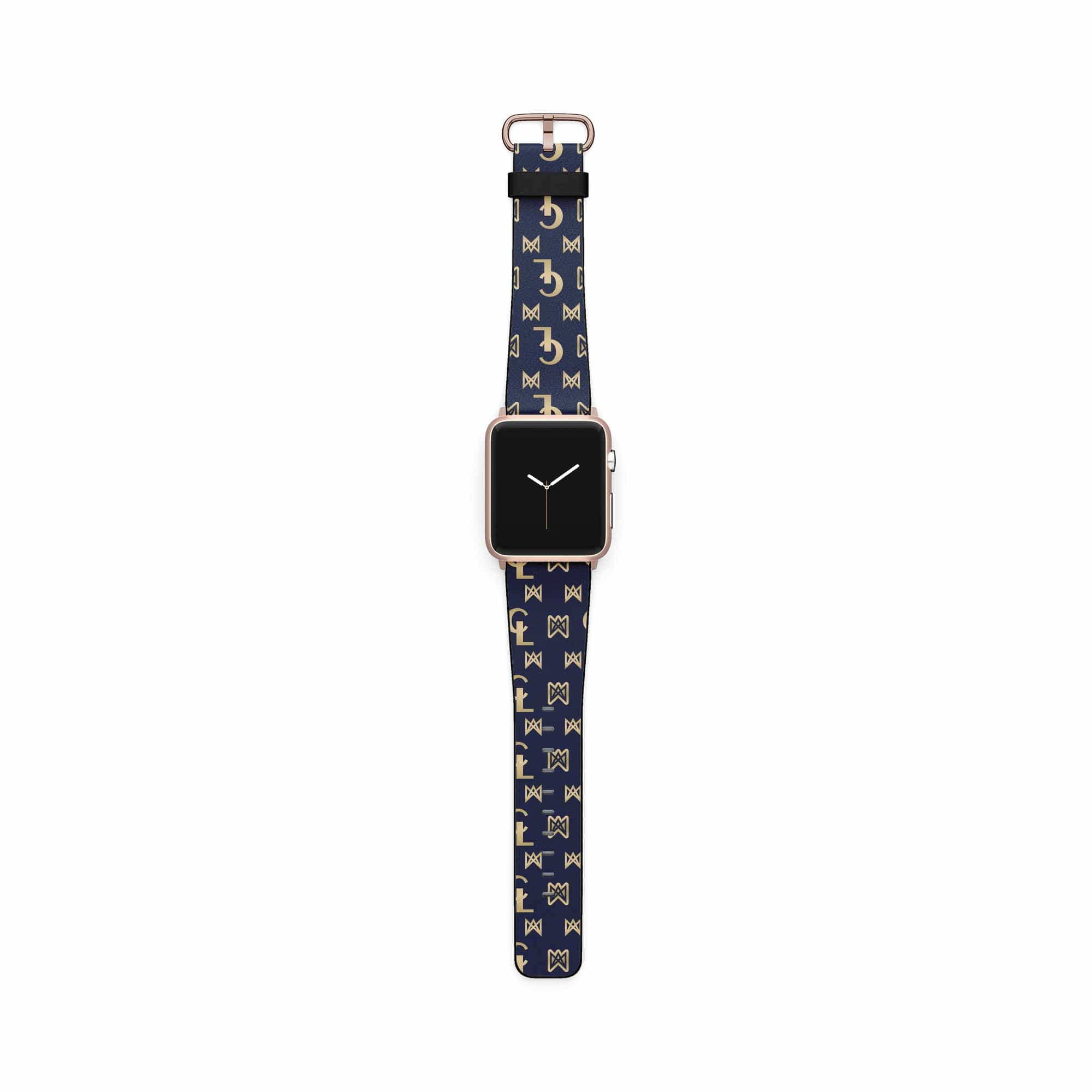 Luscious Luxury | Luxury Pattern Apple Watch Band for 38/40/41 mm Watch in Rose Gold