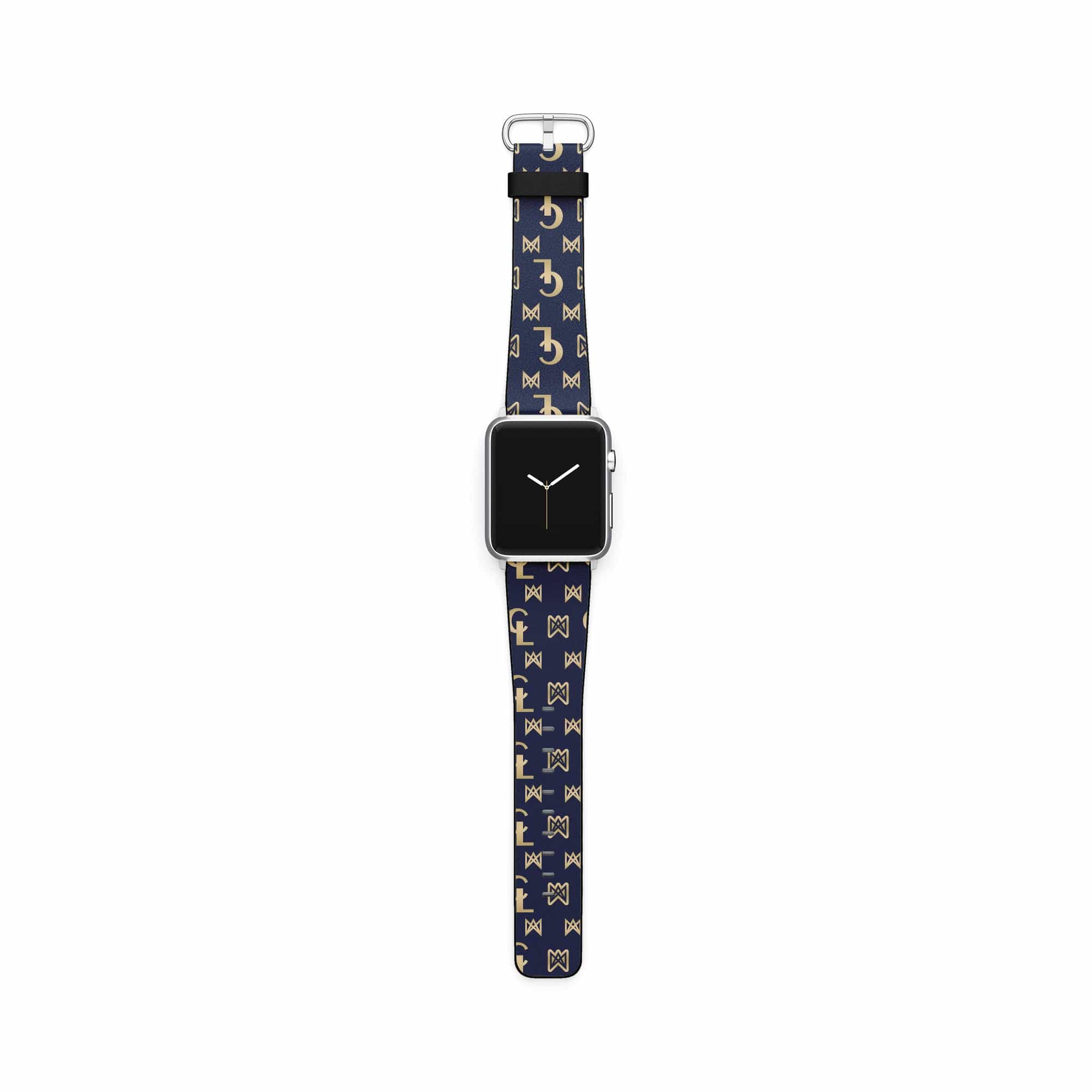 Luscious Luxury | Luxury Pattern Apple Watch Band for 38/40/41 mm Watch in Silver