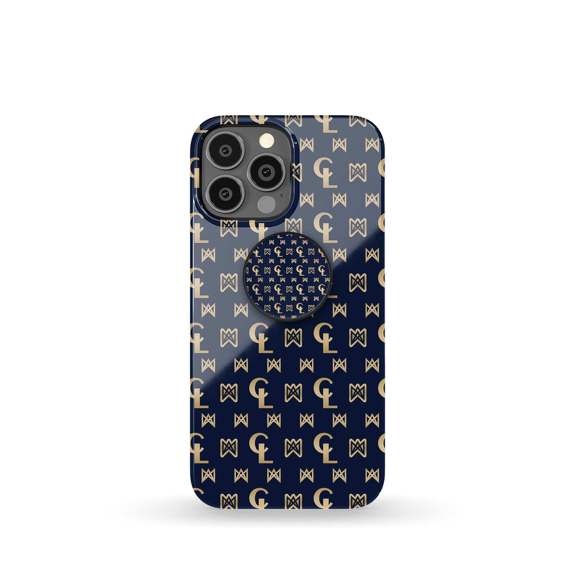 Luscious Luxury | Luxury Pattern Foldable Phone Grip in Black