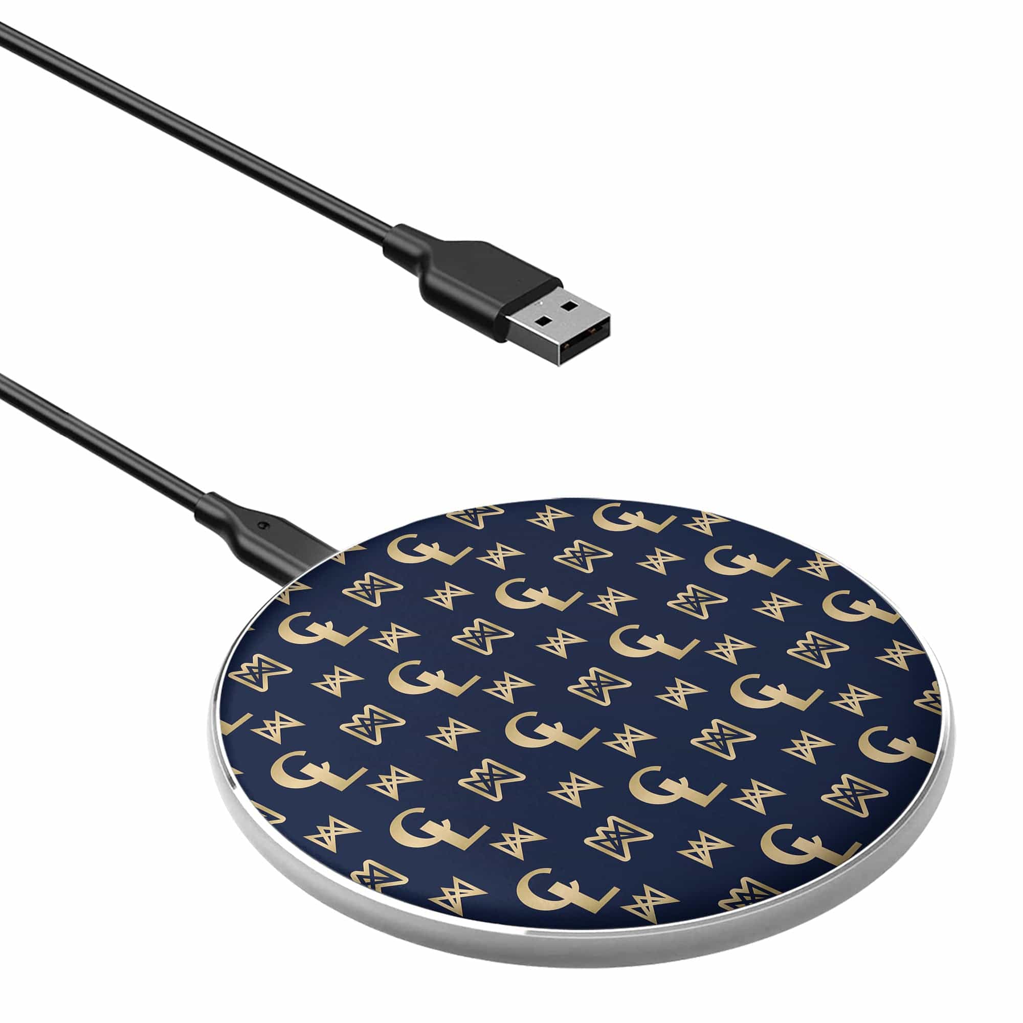 Luscious Luxury | Luxury Pattern Wireless Charging Pad in Silver