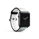 Morning Surf | Aquatic Flowers Floral Apple Watch Band for 38/40/41 mm Watch in Black