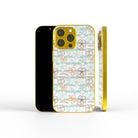 Morning Surf | Aquatic Flowers Floral Precious Metals Case in Gold