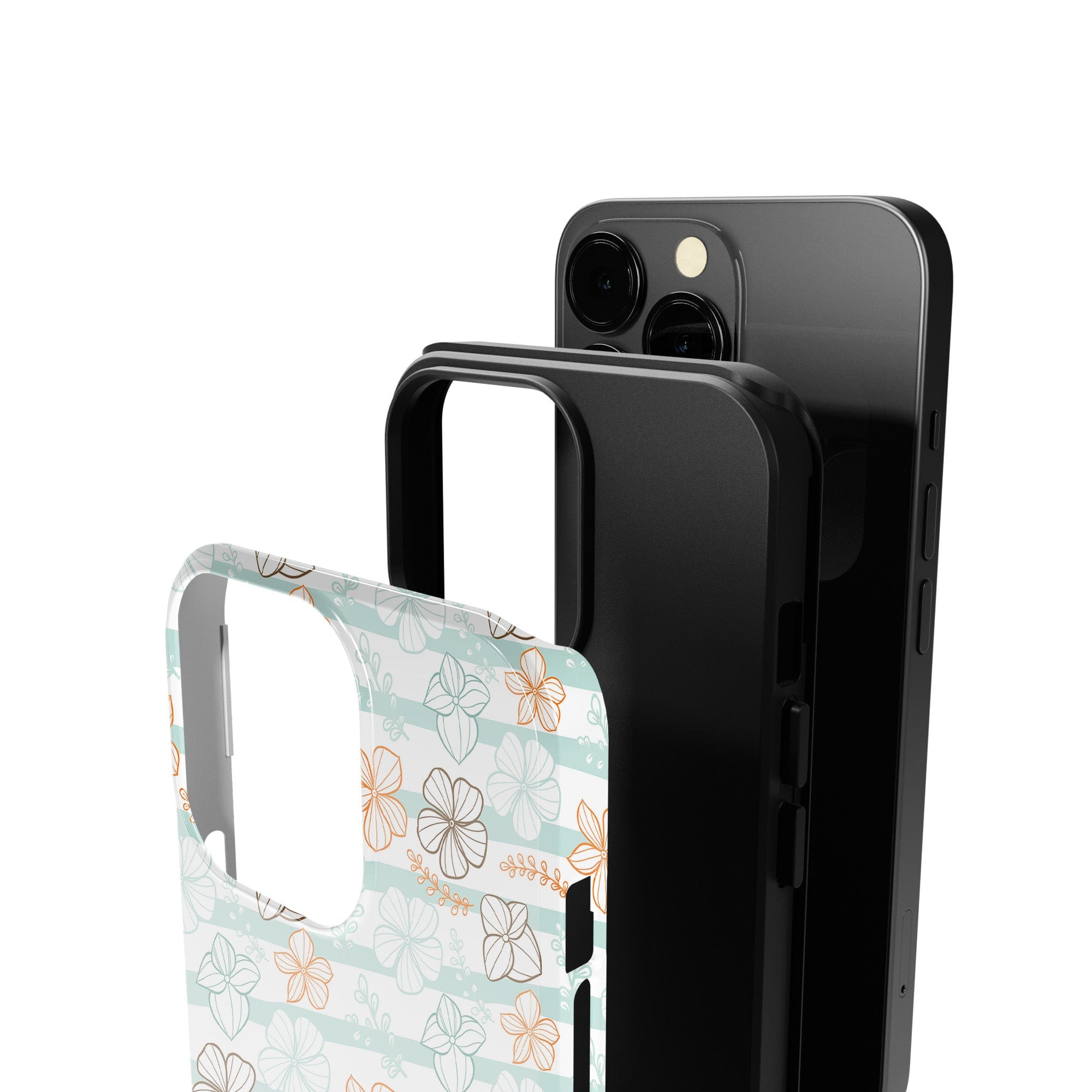 Morning Surf | Aquatic Flowers Floral Case Tough for iPhone 12 Pro