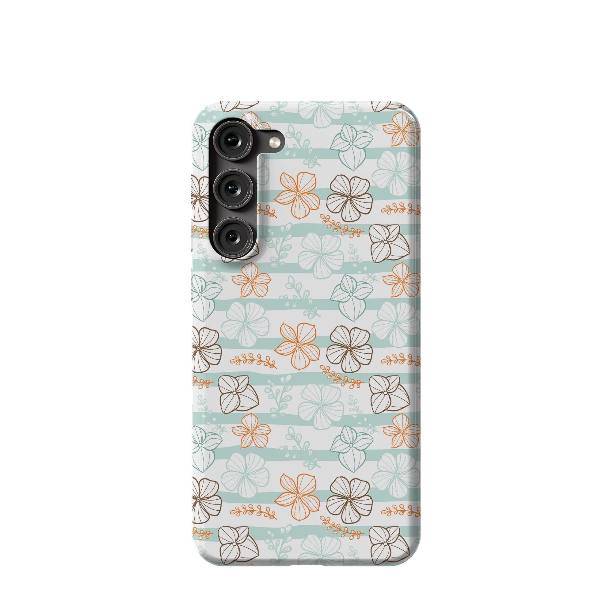 Morning Surf | Aquatic Flowers Floral Samsung Case Slim for Galaxy S23 Plus