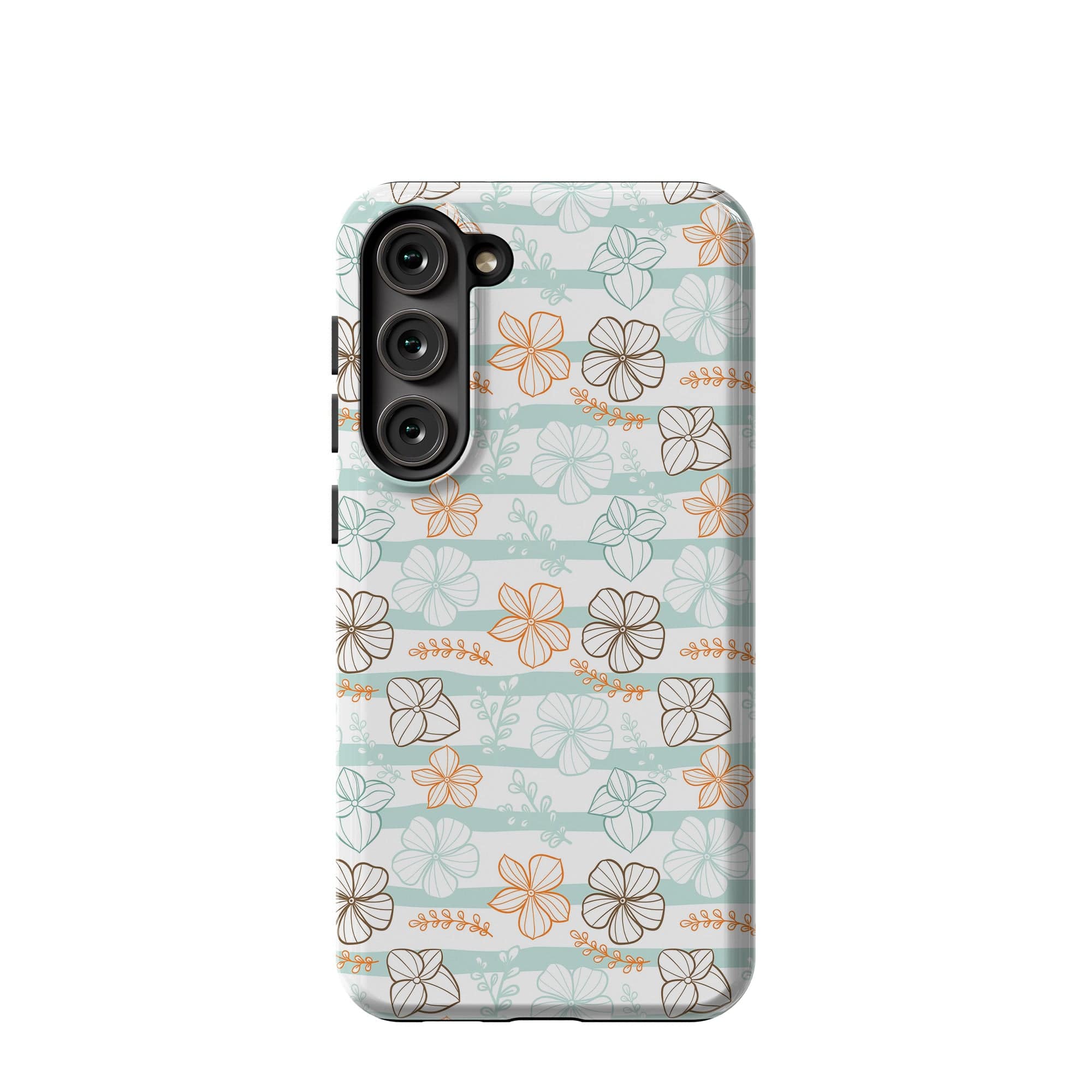 Morning Surf | Aquatic Flowers Floral Samsung Case Tough for Galaxy S23 Plus