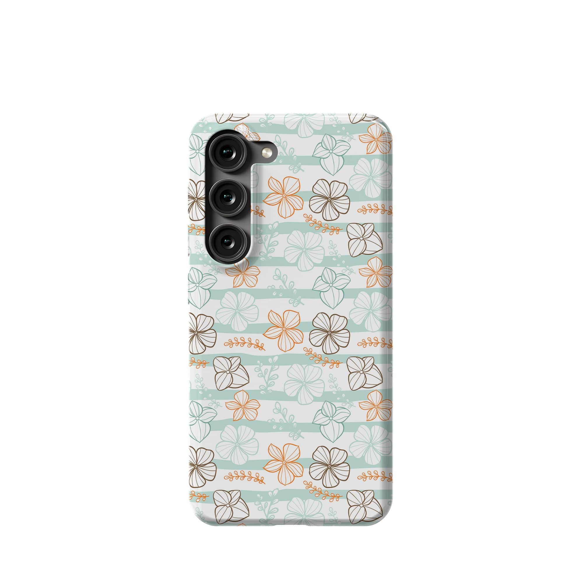 Morning Surf | Aquatic Flowers Floral Samsung Case Slim for Galaxy S23 Ultra