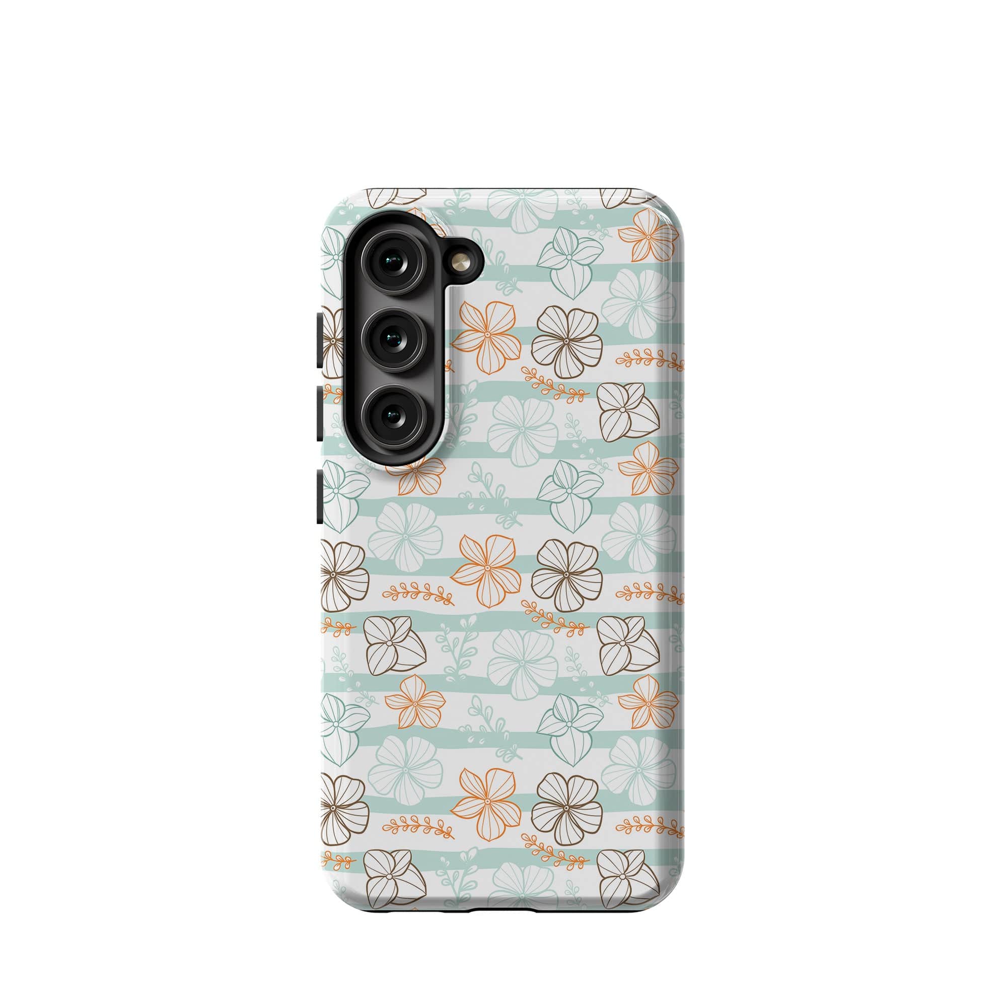 Morning Surf | Aquatic Flowers Floral Samsung Case Tough for Galaxy S23 Ultra