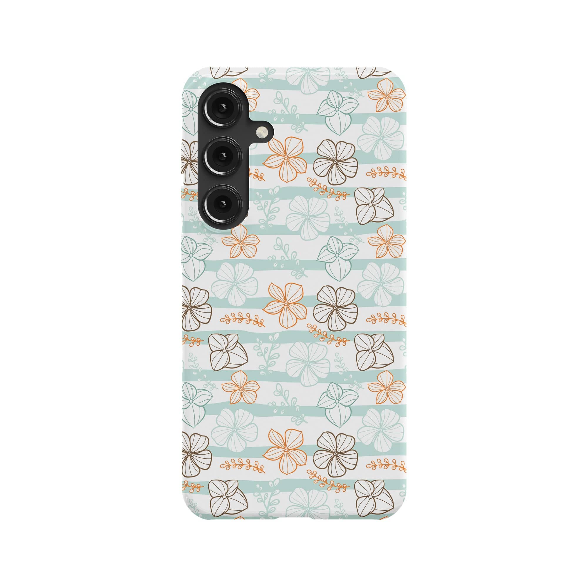 Morning Surf | Aquatic Flowers Floral Samsung Case Slim for Galaxy S24 Plus