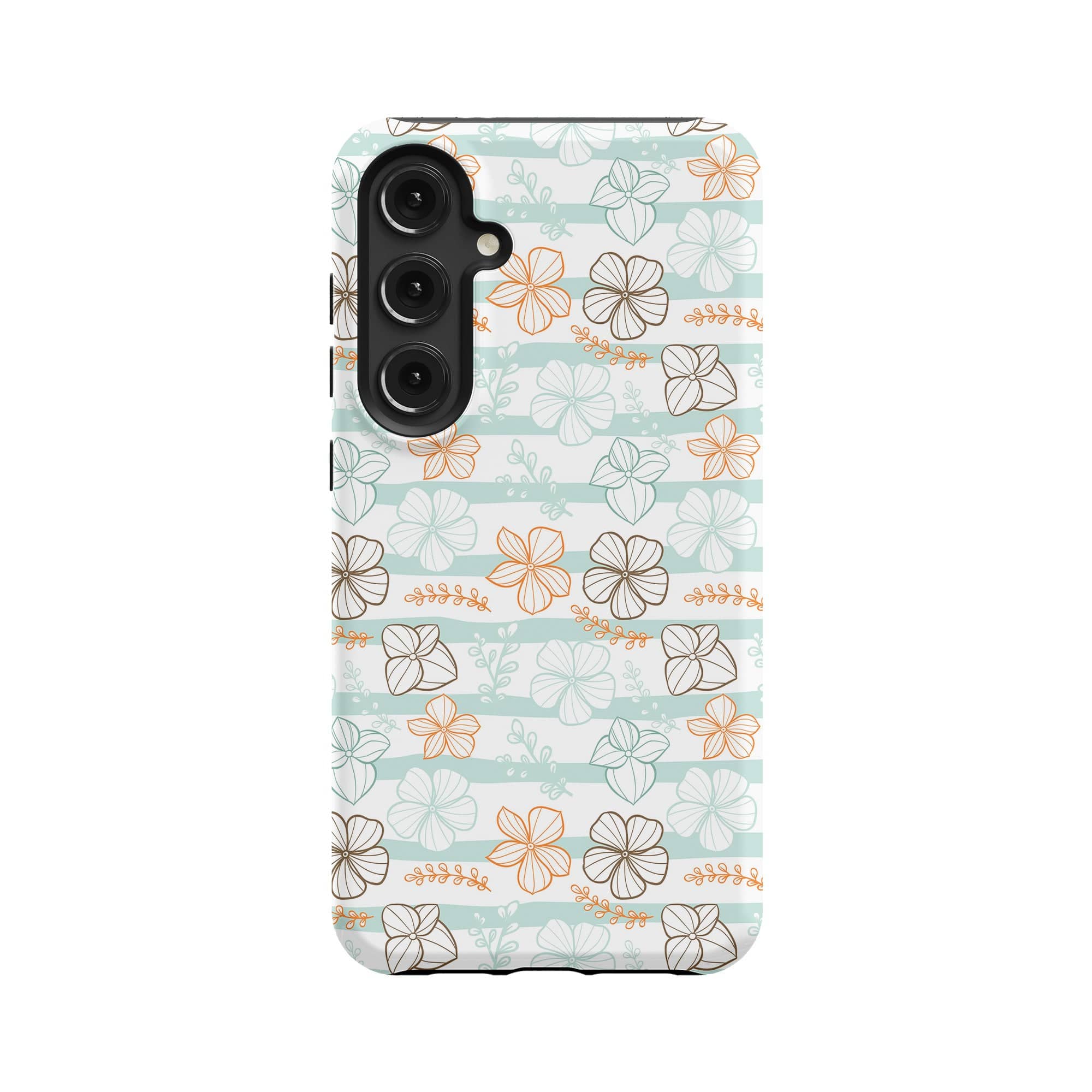 Morning Surf | Aquatic Flowers Floral Samsung Case Tough for Galaxy S24 Plus