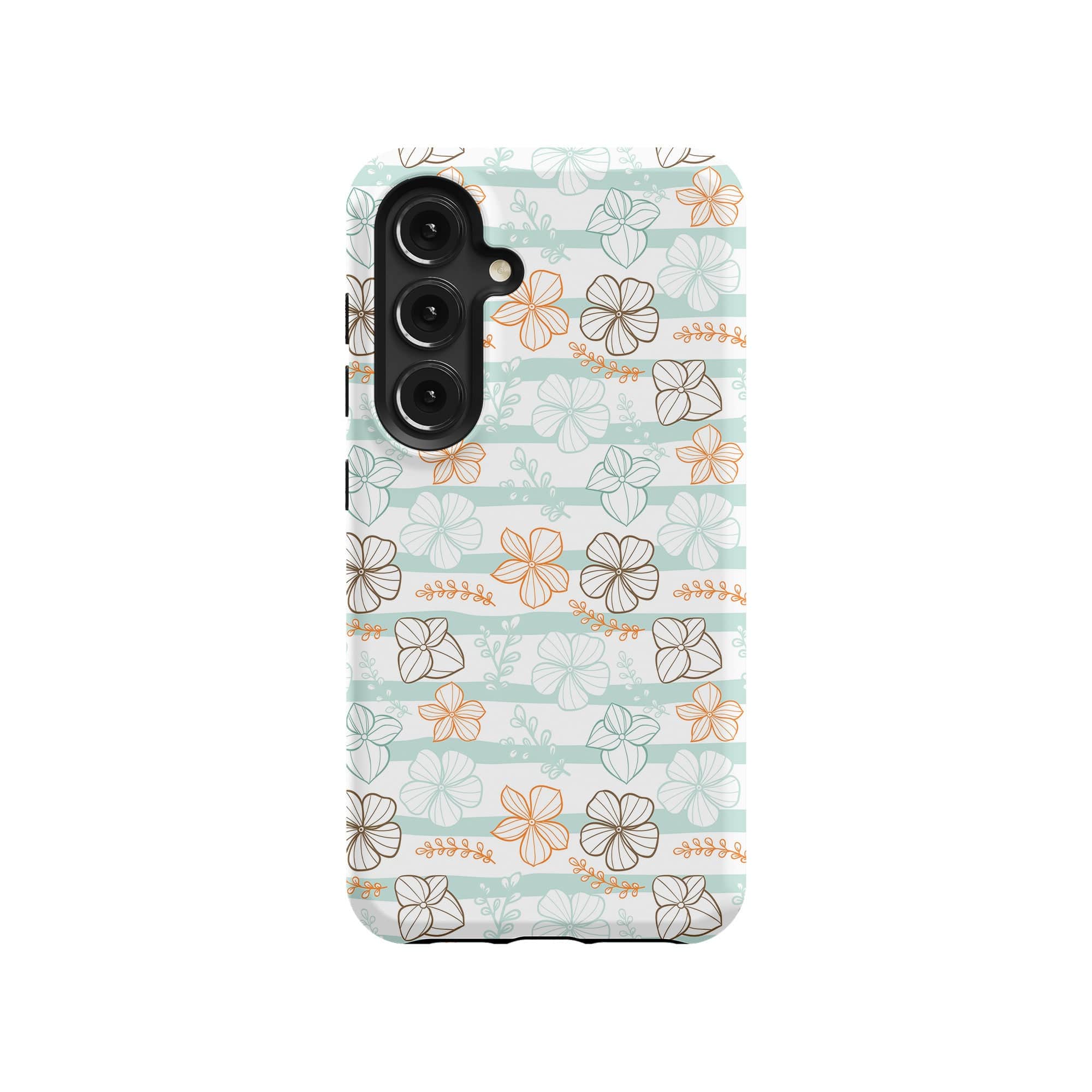 Morning Surf | Aquatic Flowers Floral Samsung Case Tough for Galaxy S24