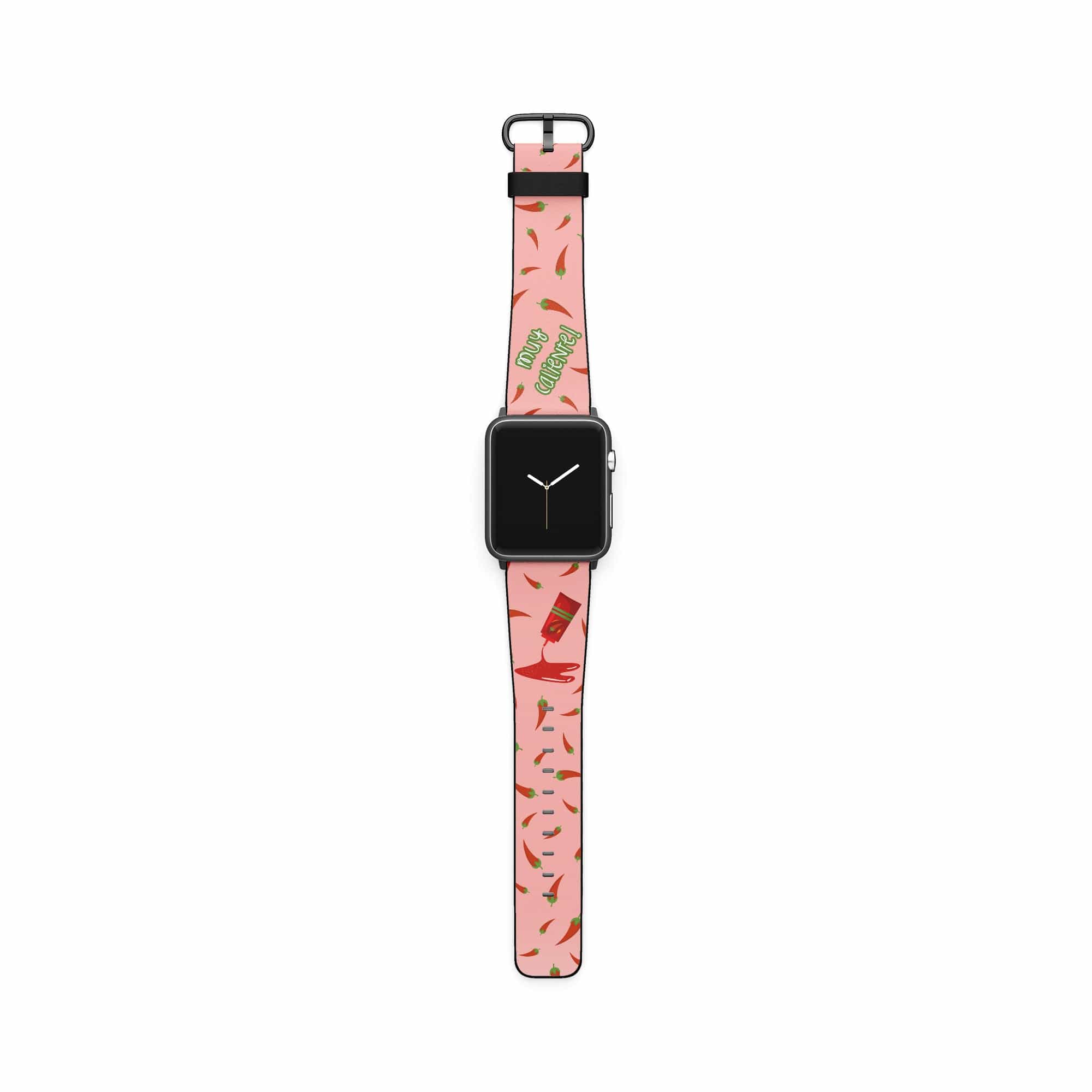 Muy Caliente | Hot Sauce Apple Watch Band for 38/40/41 mm Watch in Black