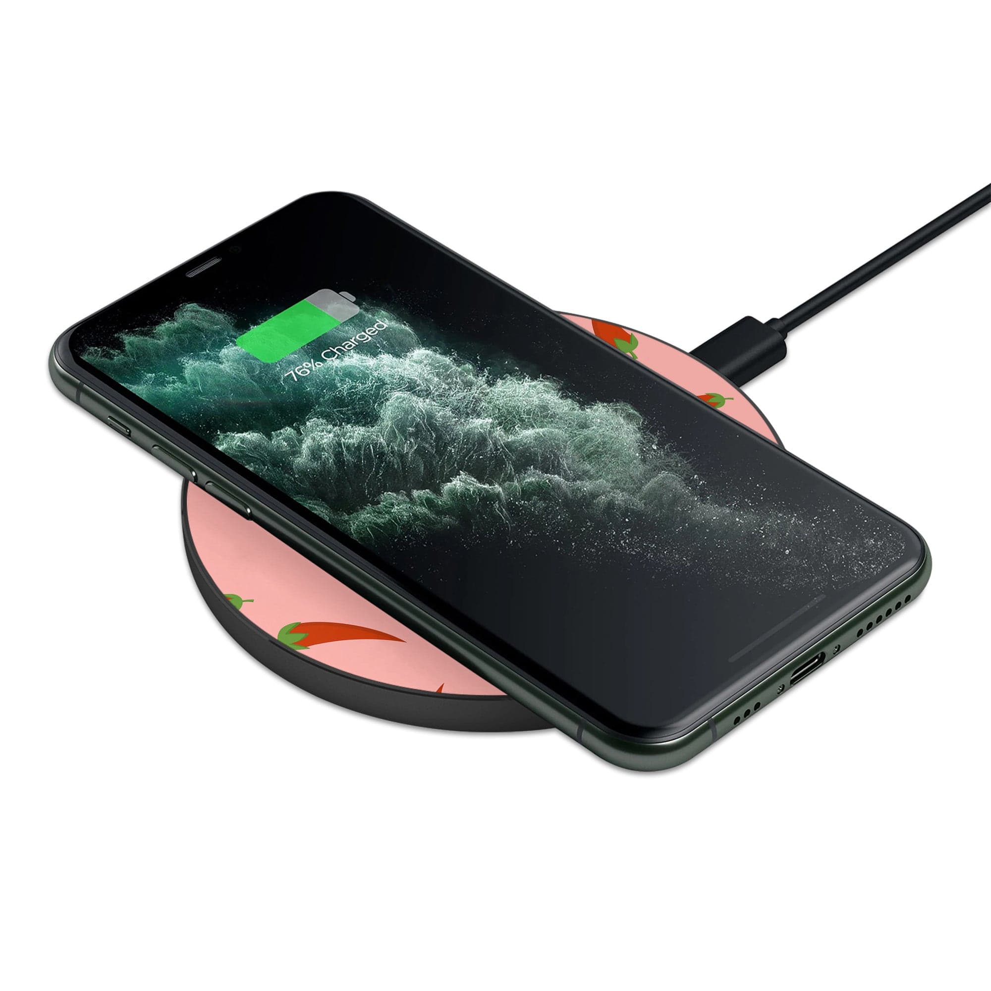 Muy Caliente | Hot Sauce Wireless Charging Pad in Black