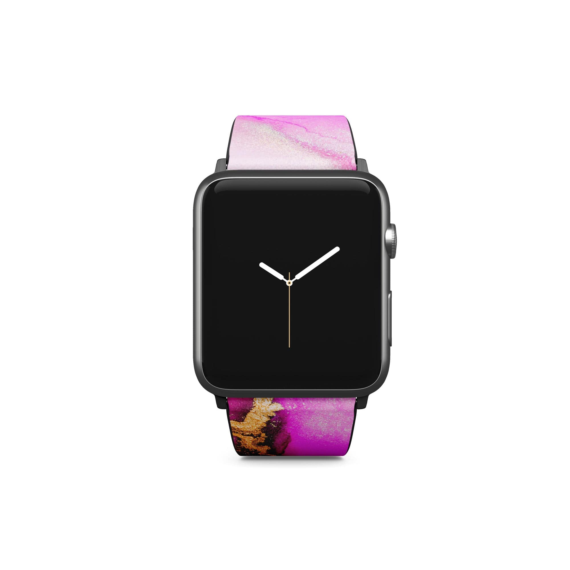 Notes of Pink | Marble Apple Watch Band for 38/40/41 mm Watch in Black