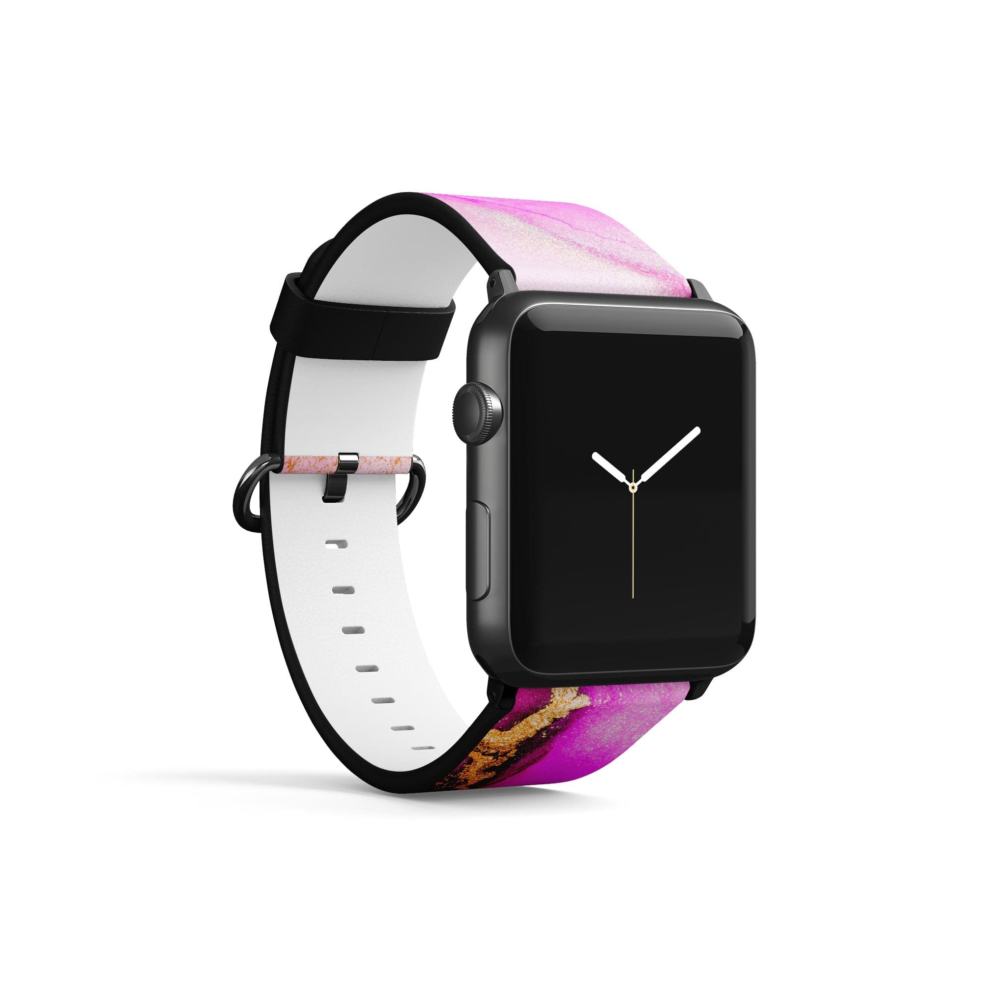 Notes of Pink | Marble Apple Watch Band for 38/40/41 mm Watch in Black