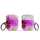 Notes of Pink | Marble Apple AirPods Case for AirPods 1&2 Black