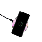 Notes of Pink | Marble Wireless Charging Pad in Black