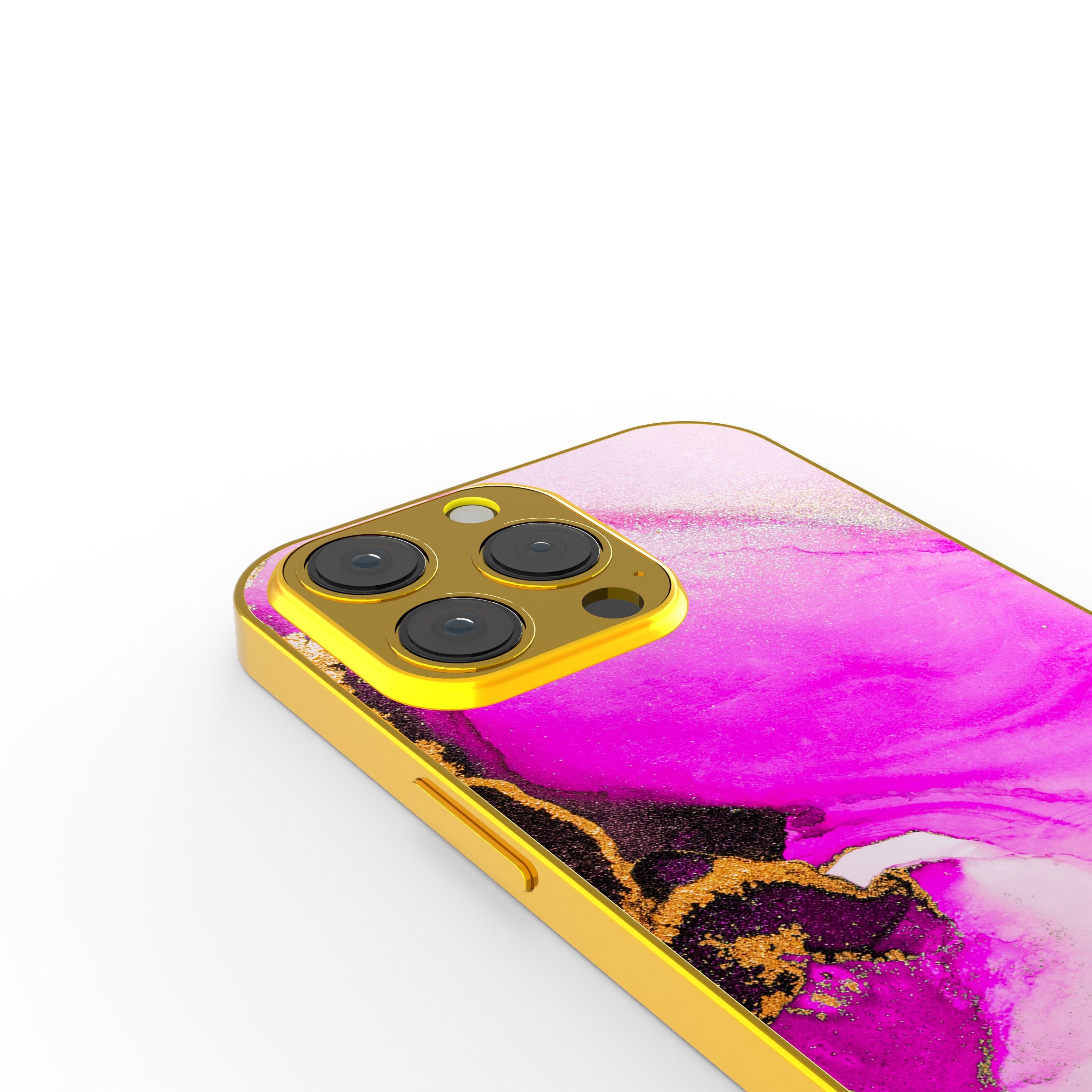 Notes of Pink | Marble Precious Metals Case in Gold