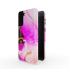 Notes of Pink | Marble Samsung Case Tough for Galaxy S21 Plus