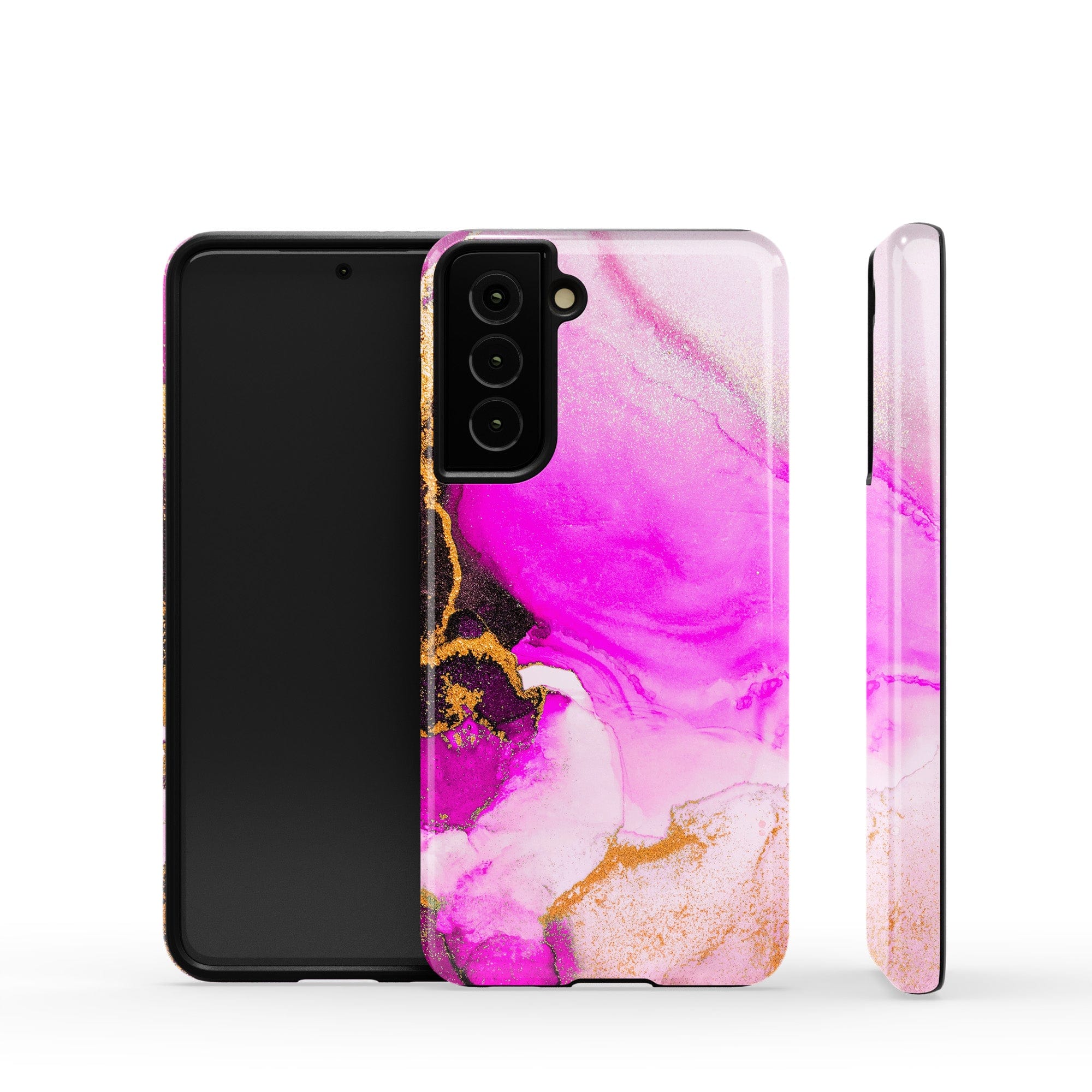 Notes of Pink | Marble Samsung Case Tough for Galaxy S21 