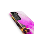 Notes of Pink | Marble Samsung Case Tough for Galaxy S21 