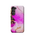 Notes of Pink | Marble Samsung Case Tough for Galaxy S23 Plus