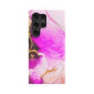 Notes of Pink | Marble Samsung Case Slim for Galaxy S24 Ultra