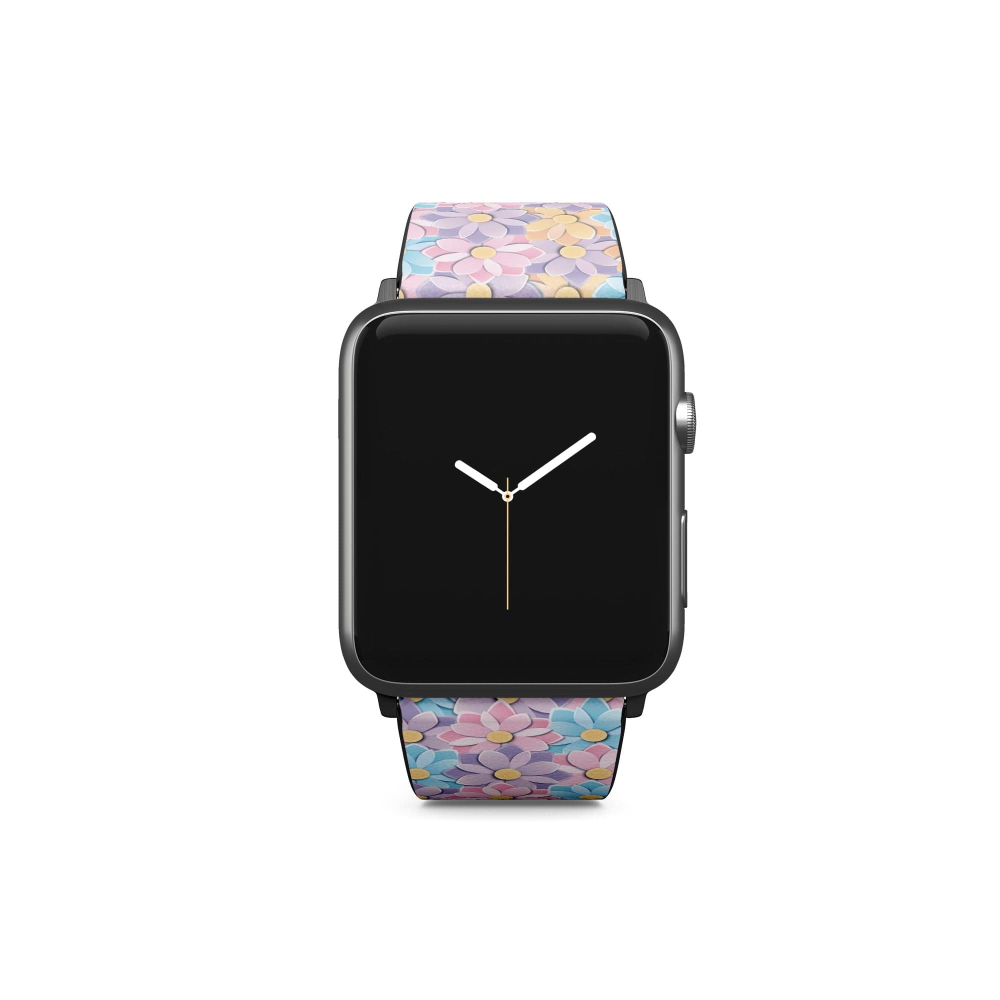 Origami Explosion | Paper Flowers Floral Apple Watch Band for 38/40/41 mm Watch in Black