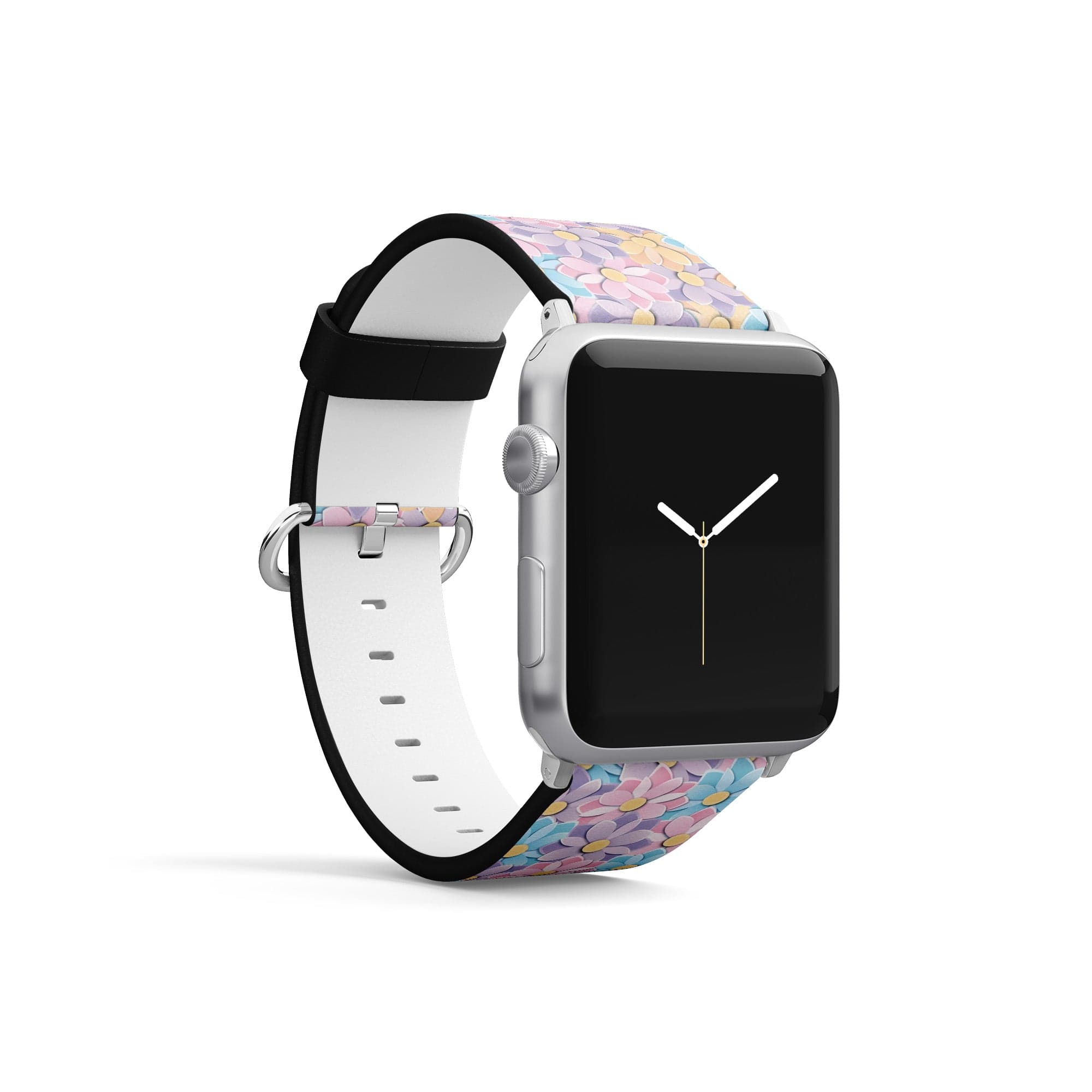 Origami Explosion | Paper Flowers Floral Apple Watch Band for 38/40/41 mm Watch in Silver