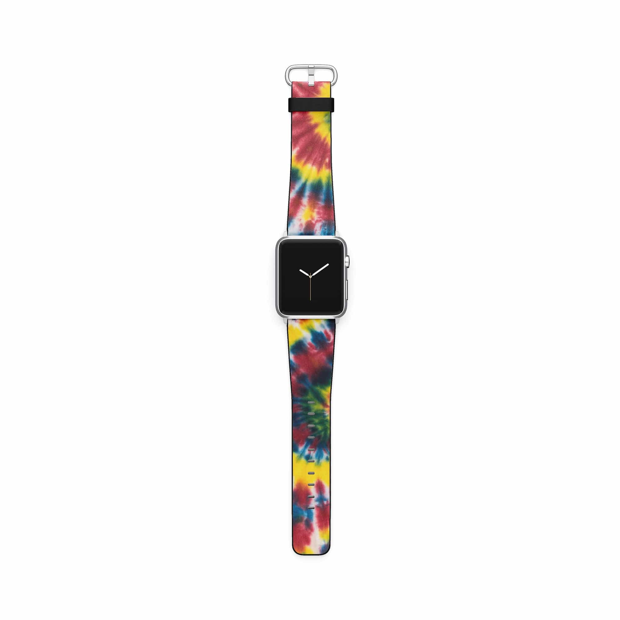 Out of Focus | Tie Dye Apple Watch Band for 38/40/41 mm Watch in Silver