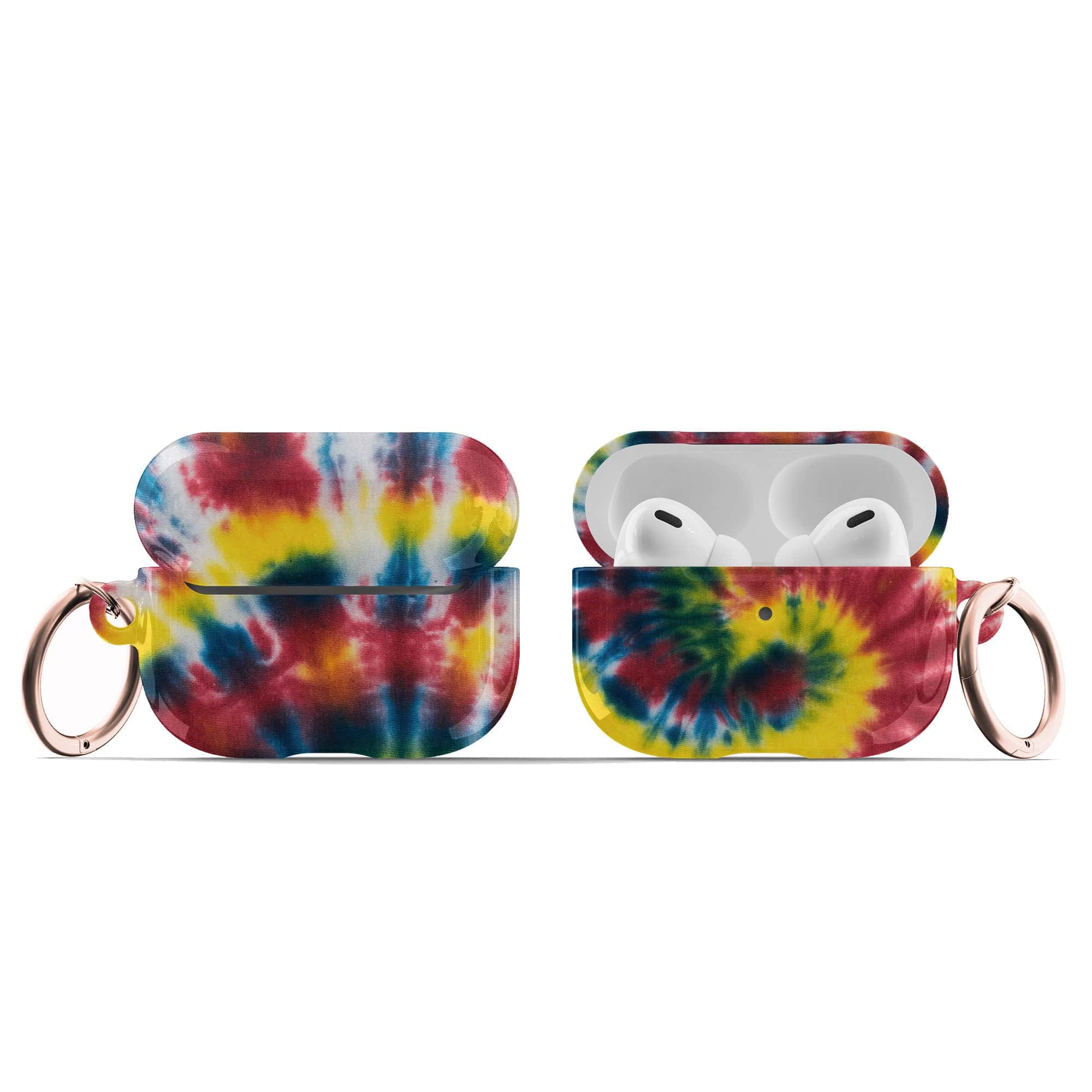 Out of Focus | Tie Dye Apple AirPods Case for AirPods 3 & AirPods Pro 1&2 Rose Gold