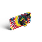 Out of Focus | Tie Dye Foldable Phone Grip in Black