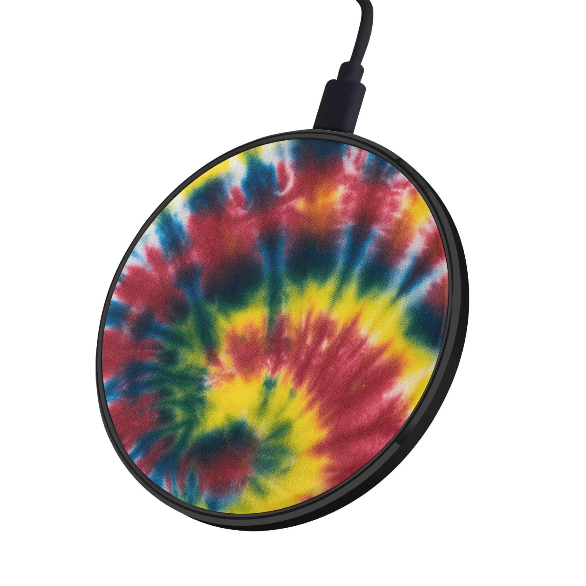 Out of Focus | Tie Dye Wireless Charging Pad in Black